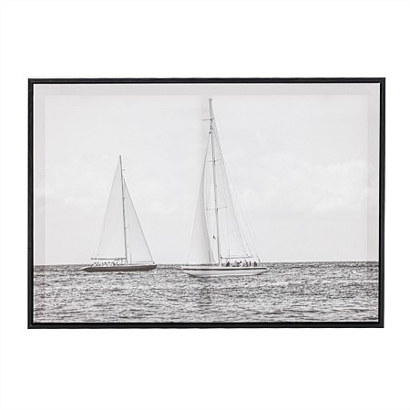 Design Republique Sailing Yachts Black & White Wall Art