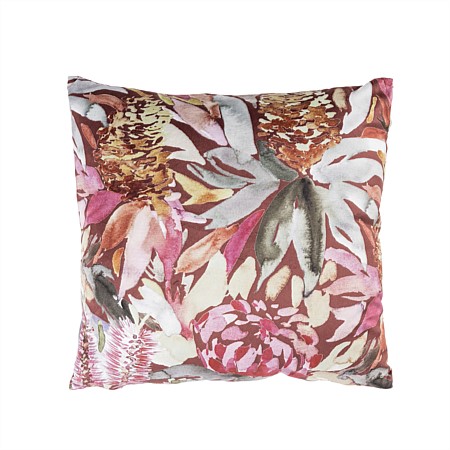 Design Republique Pink Printed Floral Cushion
