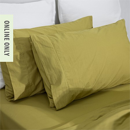 Design Republique Portia Washed Cotton Pillowcase Pair