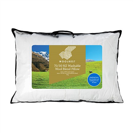 Woolrest 70/30 Washable NZ Wool Blend Pillow 