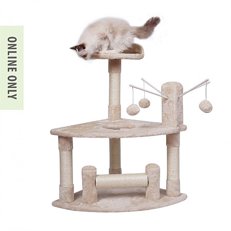 bb&b Pets Mini Cat Tower Natural 80cm 