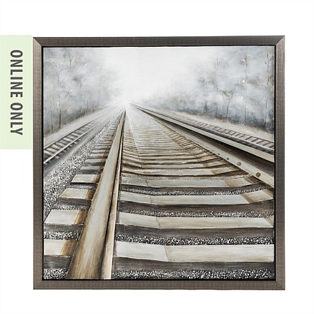 Design Republique Framed Train Tracks 3D Art