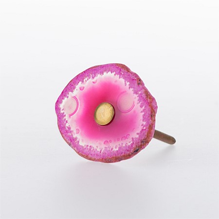 Solace Pink Agate Drawer Knob 