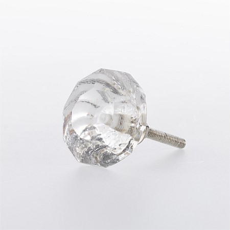 Solace Glass Clear Drawer Knob