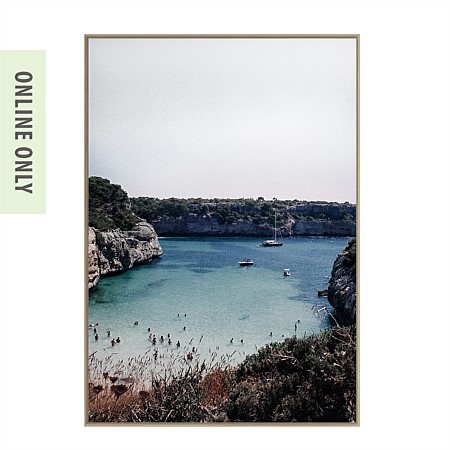 Design Republique Kai Turquoise Bay Framed Canvas