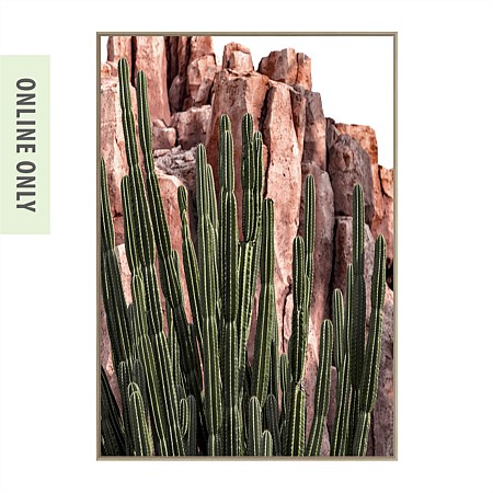 Design Republique Kai Desert Cactus Framed Canvas