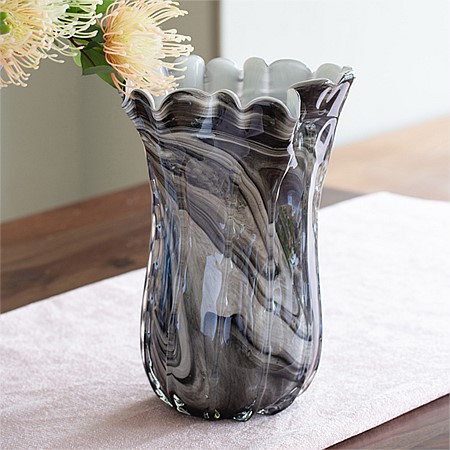 Design Republique Svirla Brown Glass Vase