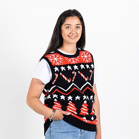Christmas Wishes Candy Cane Vest