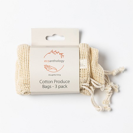 Ecoanthology Cotton String Bags 3-Pack