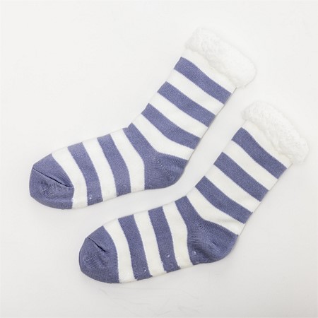 bb&b Sleep Fleeced Lined Pair Stripe Bed Socks 
