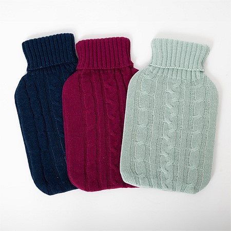 Hush Cable Knit Hot Water Bottle Cover 2L