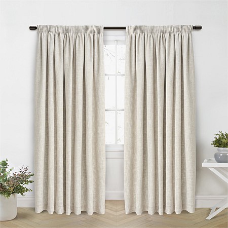 Style Co. Addison Blockout Pencil Pleat Curtain Pair