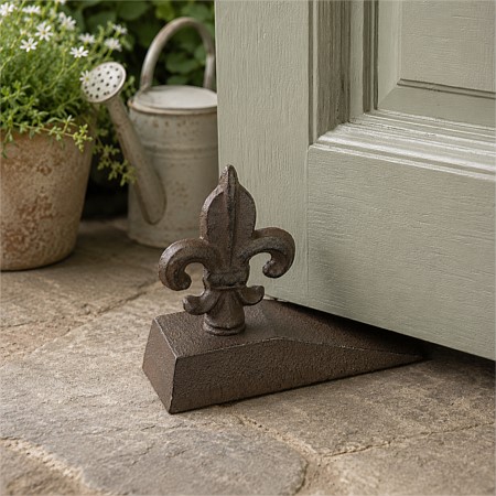 Outsidings Barron Door Wedge Fleur de Lis