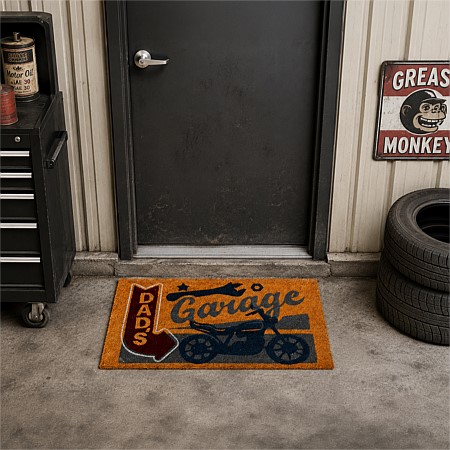 Solace Austin Dad's Garage Coir Door Mat