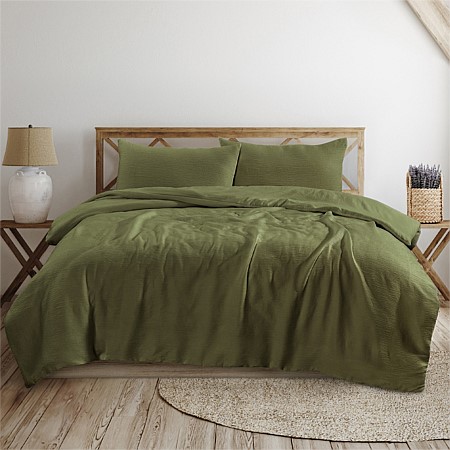 Hometones Mya Crinkled Duvet Cover Set 