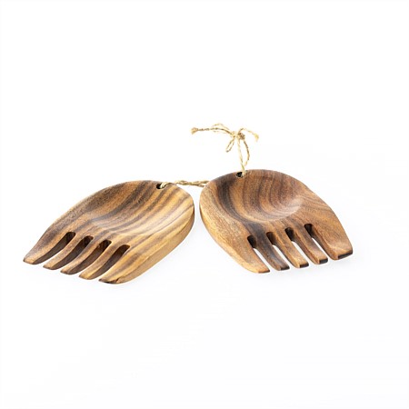 Ecoanthology Acacia Paddle Salad Servers