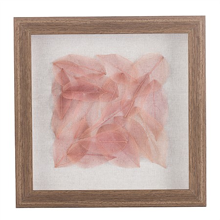 Gracious Living 3D Leaf Wall Art Pink