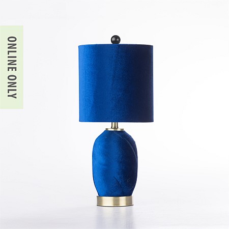 Amparo Luxe Sheen Navy Lamp