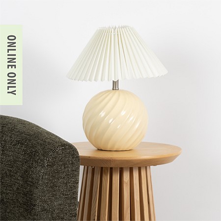 Amparo Candy Swirl Yellow Table Lamp
