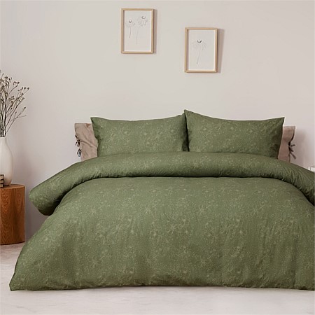 Design Republique Inky Floral Cotton Duvet Cover Set
