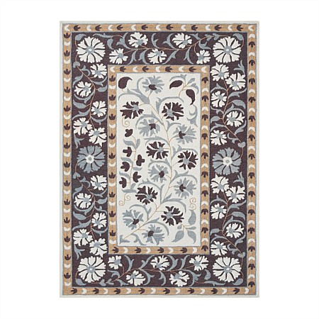 Design Republique Harper Maroon Wool Rug 160x230cm    