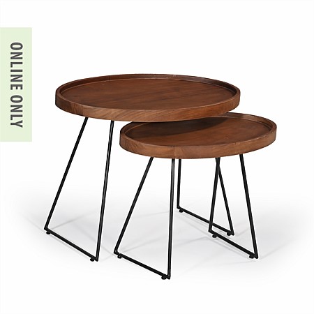 Amparo Acacia Set Of 2 Coffee Tables