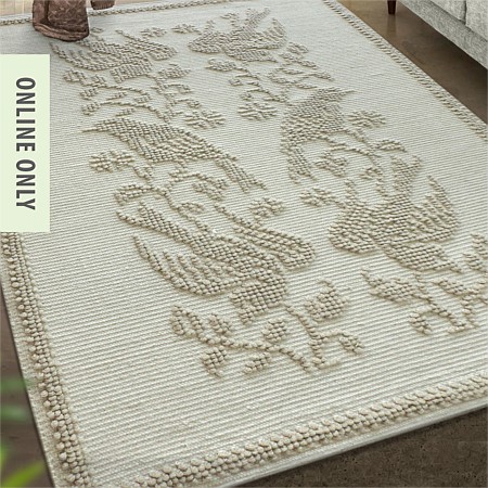 Gracious Living Imogen Birds Wool Rug 160x230cm