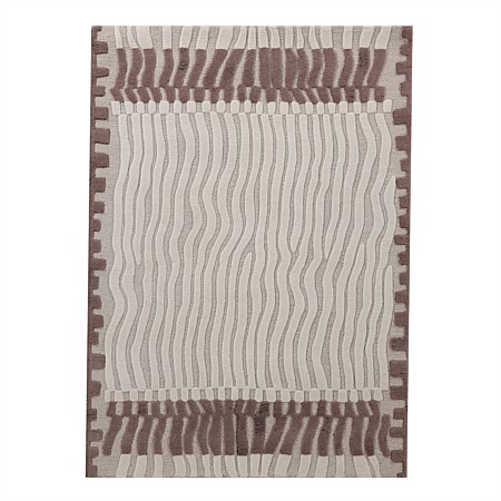 Design Republique Ava Border Wool Blend Rug 160x230cm