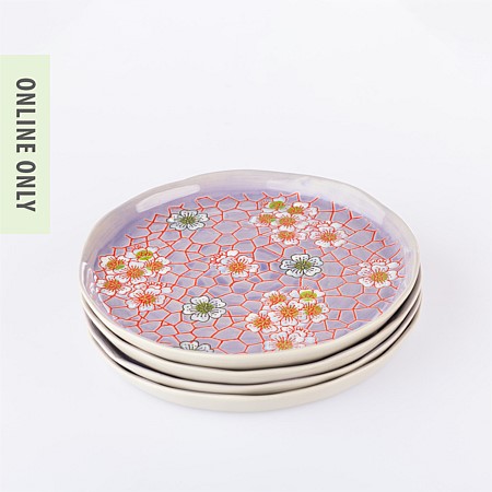 Gracious Living Delilah Side Plate Set of 4 Lavender