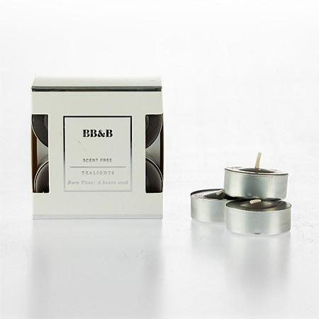 bb&b Scent Free Set of 12 Tealight Candles 
