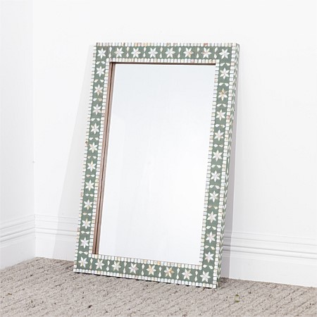 Solace Resin Floral Wall Mirror