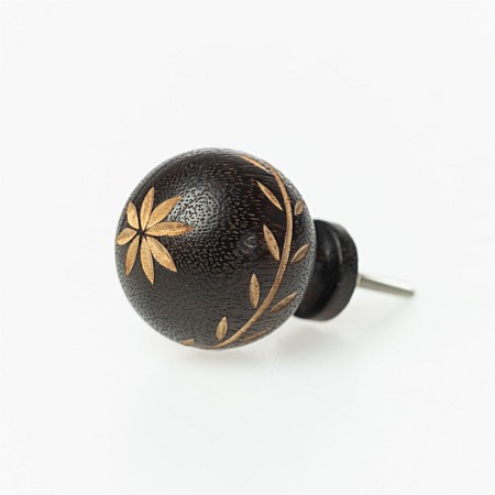 Solace Carved Flower Drawer Knob