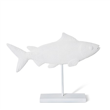 Elme Living Fish Stand Sculpture White