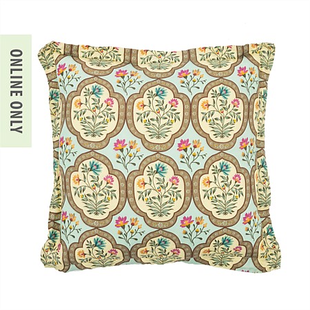 Amparo Eleanor French Flax Linen Feather Fill Cushion 