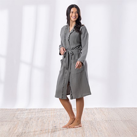 Cove Mya Frill Bathrobe Khaki