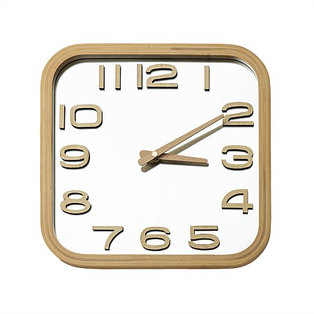 Design Republique Baily Bamboo Frame Wall Clock