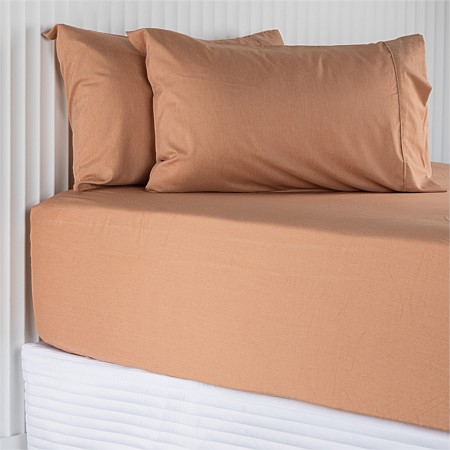 Home Co. Bamboo Blend Fitted Sheet & Pillowcase/s