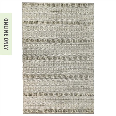 Fieldcrest Scarlet Textured Rug Ivory 160x230cm 