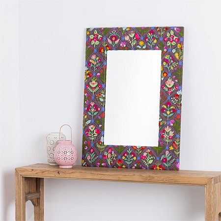 Design Republique Ashish Grey & Floral Mirror