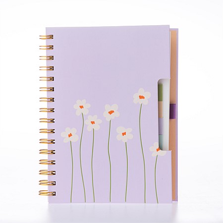 Right. Jasmine Spiral Notebook with Sticky Notes