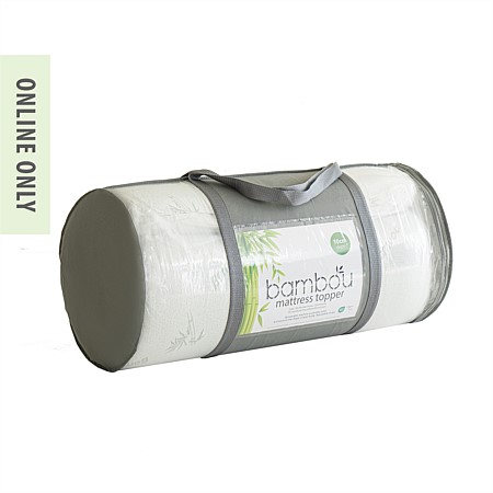 Bambou Memory Foam Mattress Topper 10cm Depth