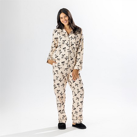 bb&b Sleep Bows Flannelette PJ Set 