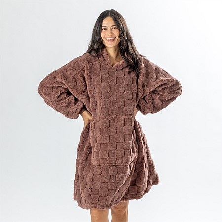 bb&b Sleep Unisex Check Oversized Hoodie