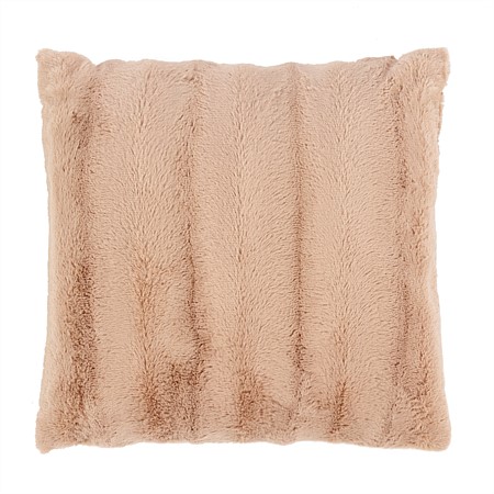 Solace Channel Faux Fur Cushion