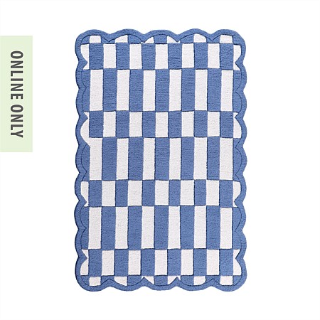 Marlo Lois Check Wool Rug 120x180cm 