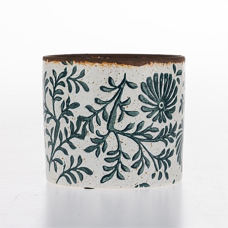 Gracious Living Rina Planter Pot Dark Green