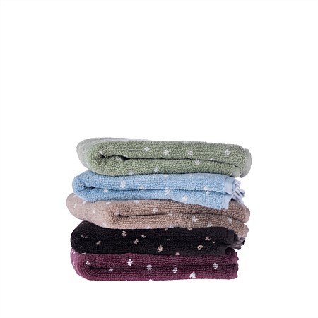 Gracious Living Polka Dot Hand Towel 500gsm 