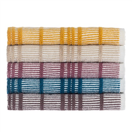 Fieldcrest Monisa Stripe Bath Sheet 530gsm