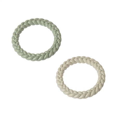 bb&b Pets Braided Teething Ring S/2