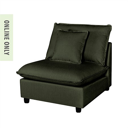 Design Republique Oakley Modular Armless Chair Moss